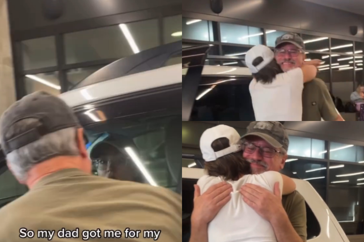 Dad fools his daughter
