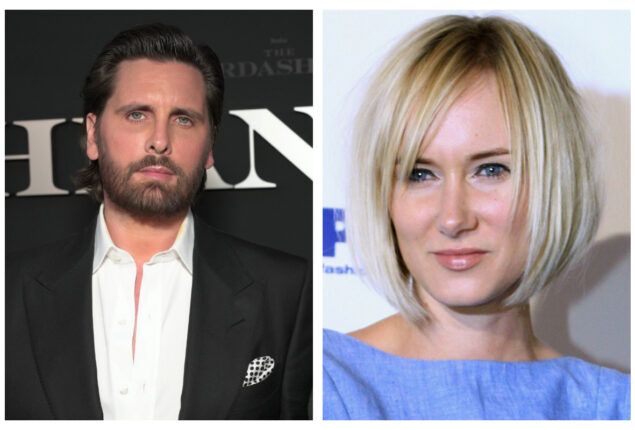Kimberly Stewart and Scott Disick walk hand in hand in Santa Monica