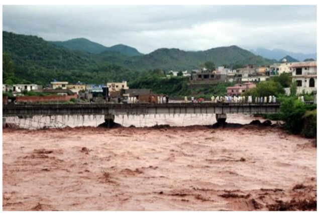 High level flooding in KP River: PDMA