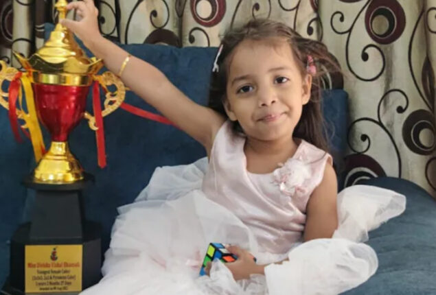 3-year-old breaks cube-solving record in 5 minutes