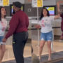 Watch: Spirit Airlines agent caught punching a female passenger