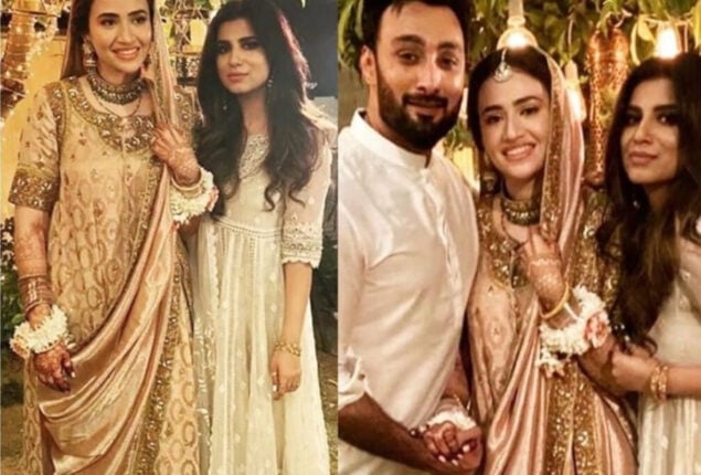 Sana Javed and husband Umair Jaswal’s enthralling throwback wedding photos