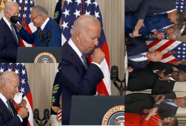 Joe Biden coughing into his hand went viral; Watch