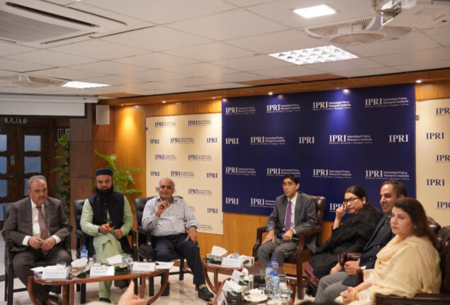 IPRI holds session on Pakistan’s economy