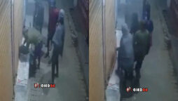 Thieves open shop shutter with a cloth, steal valuables