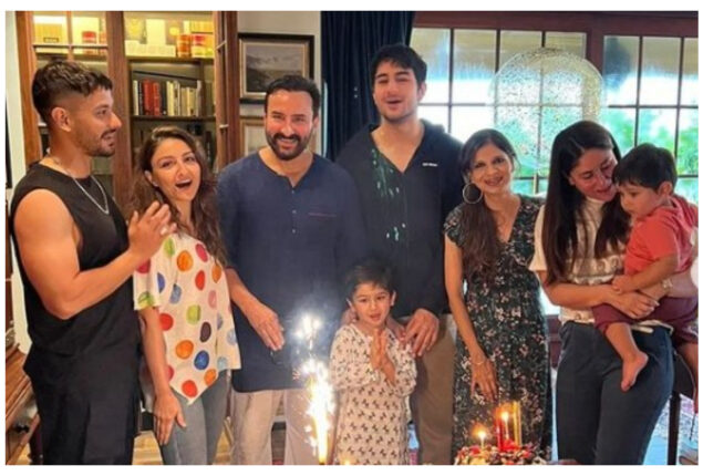 Saba Pataudi misses Sara Ali Khan as she shares Saif’s birthday photos