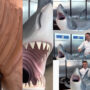 Pastry chef makes huge sculptures out of chocolate shark; Watch viral