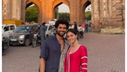 Ananya Panday, Vijay Deverakonda pose outside Rumi Darwaza in Lucknow