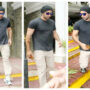 Ranbir Kapoor poses for photos in front of Karan Johar’s office