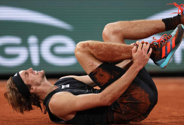 Alexander Zverev has withdrawn from US Open due to ruptured ankle ligaments