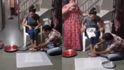 Parents Wash Daughter’s Feet With Milk, Internet Reacts