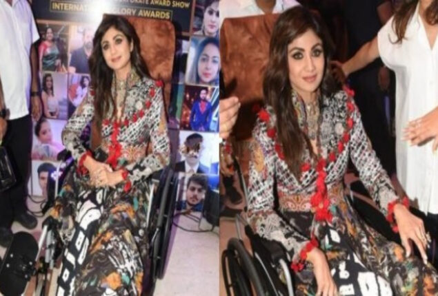Shilpa Shetty giving interviews and attending events on wheelchair