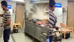 Watch viral: While the ship is moving, navy sailor cooks