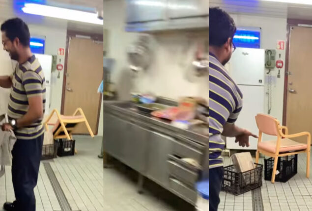 Watch viral: While the ship is moving, navy sailor cooks