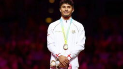 Jake Jarman grabs 3rd gold in athletics at Games