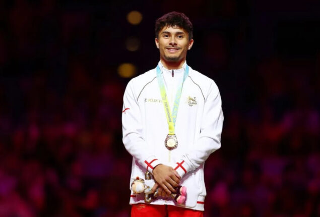 Jake Jarman grabs 3rd gold in athletics at Games