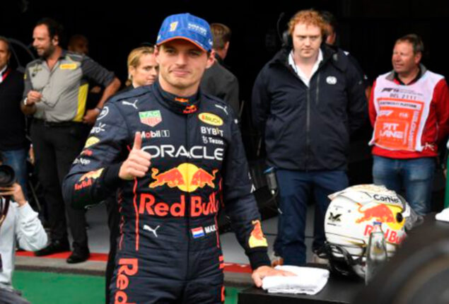 Max Verstappen is quickest yet Sainz takes Belgian post