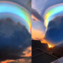 Sky clouds wore rainbows as crowns; watch viral