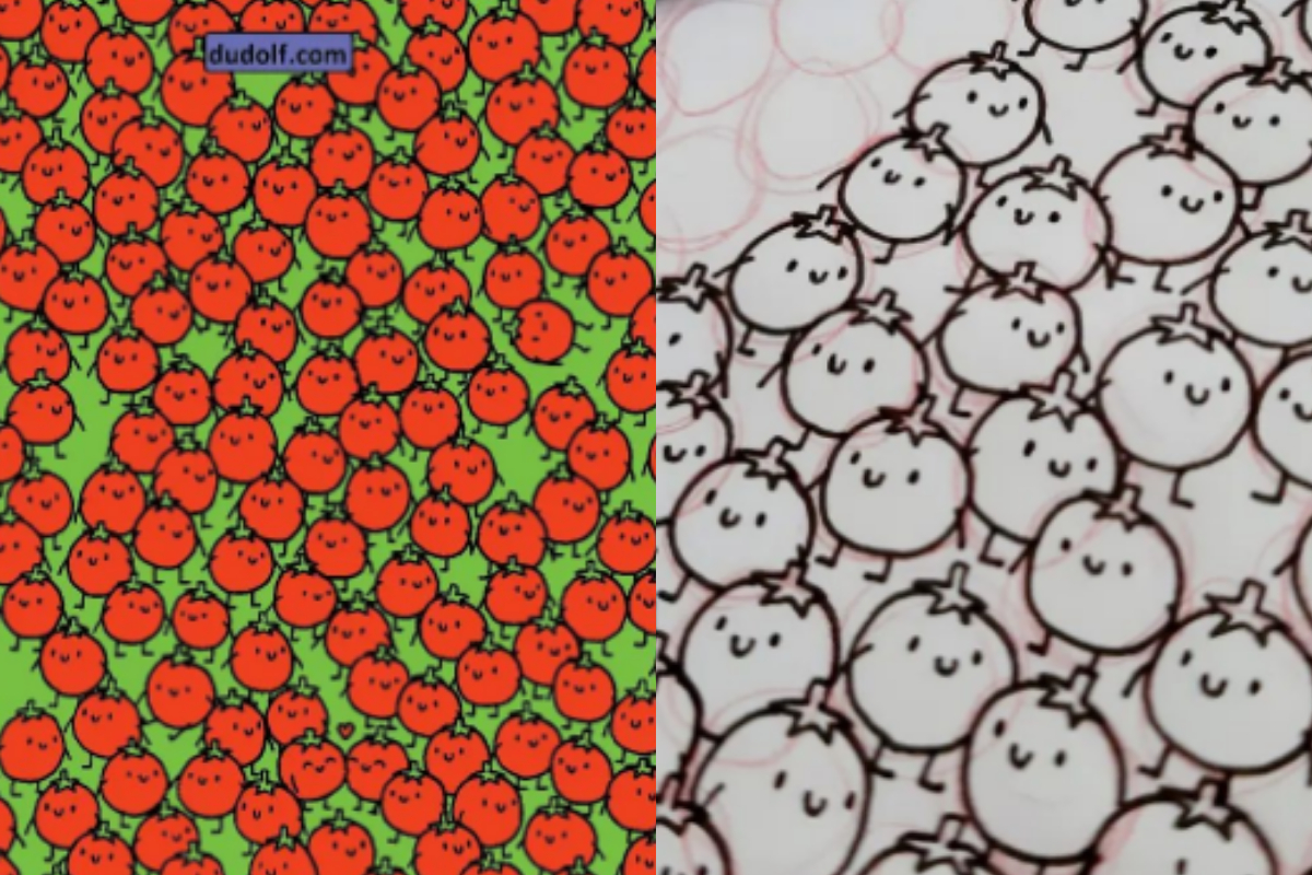 apples among tomatoes