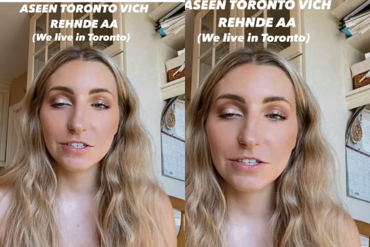 English woman speaking Punjabi