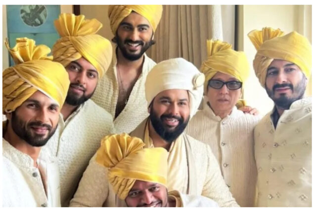Arjun Kapoor wears yellow turban in picture with Shahid Kapoor and Kunal Rawal