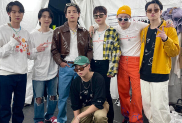 Jimin and J-Hope attends TXT’s Lollapalooza performance