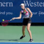 Elena Rybakina beat Mayar Sherif for her second win since Wimbledon