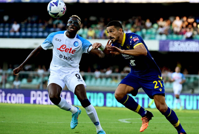 Napoli striker Victor Osimhen was racially abused during Serie A match at Verona
