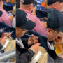 Man sipped beer through hot dog straw