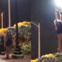 Viral Video: Woman doing aerobics moves on lamp