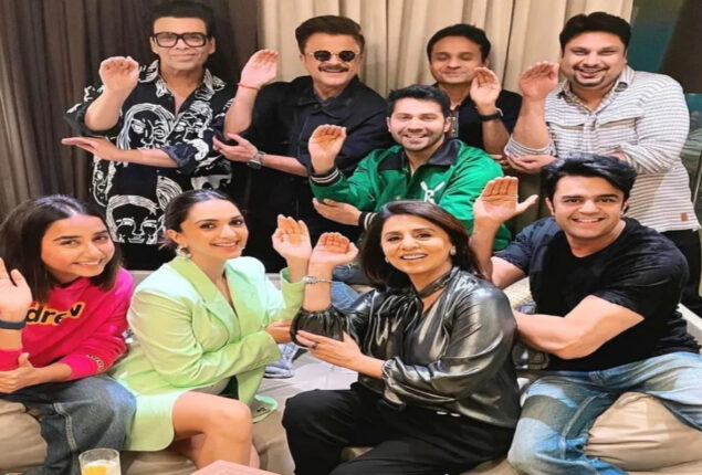 JugJugg Jeeyo success bash: All co-stars in Nach Punjabban pose