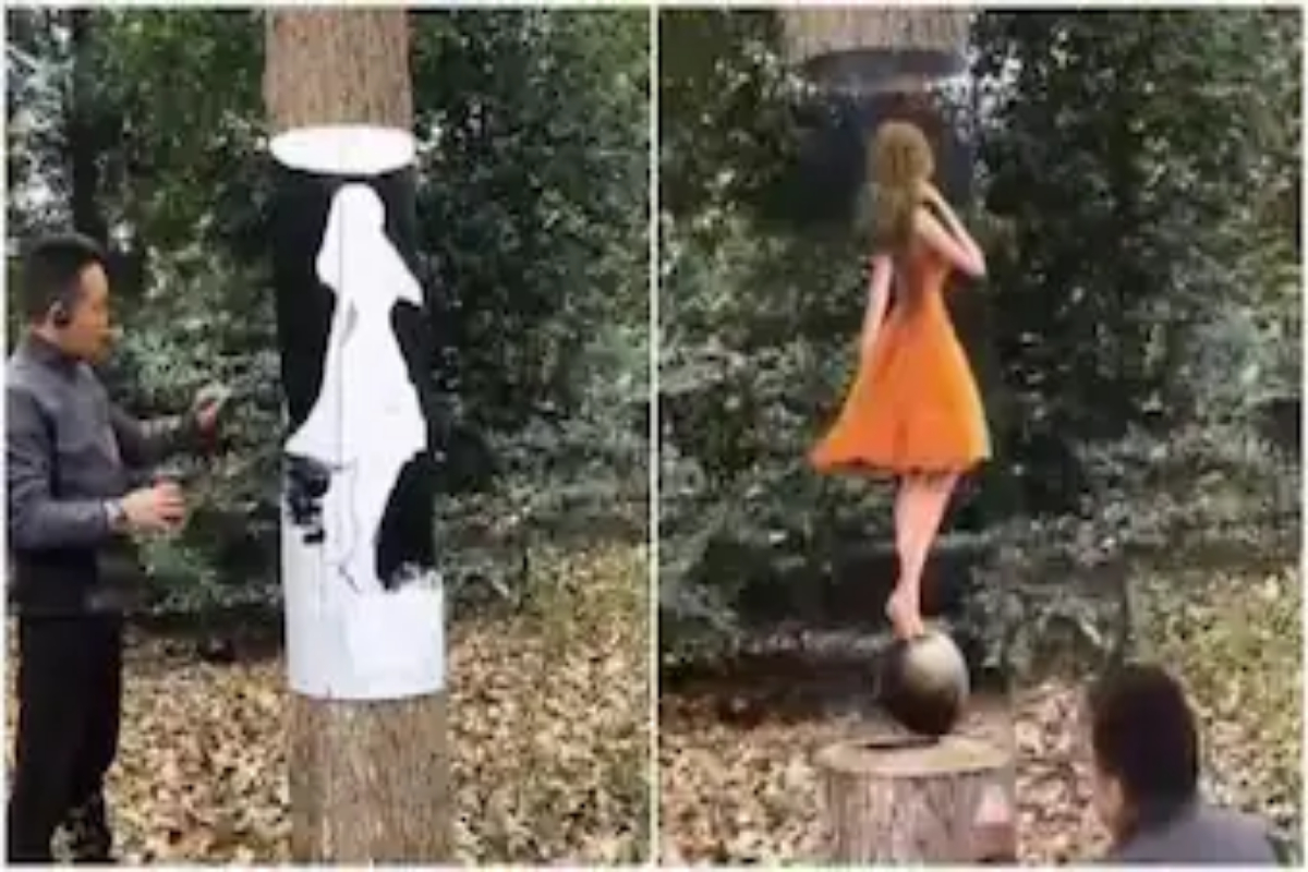 optical illusion painting