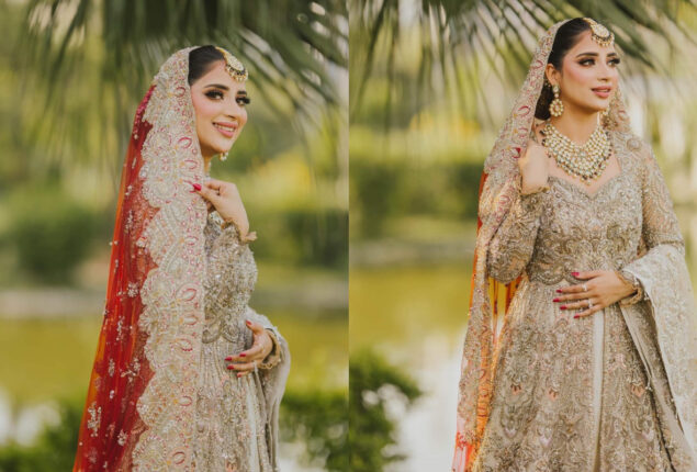 Saboor Aly looks breathtaking in her latest bridal shoot