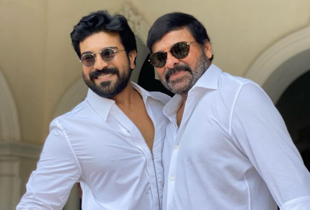 Ram Charan celebrates his father’s 67th birthday with him