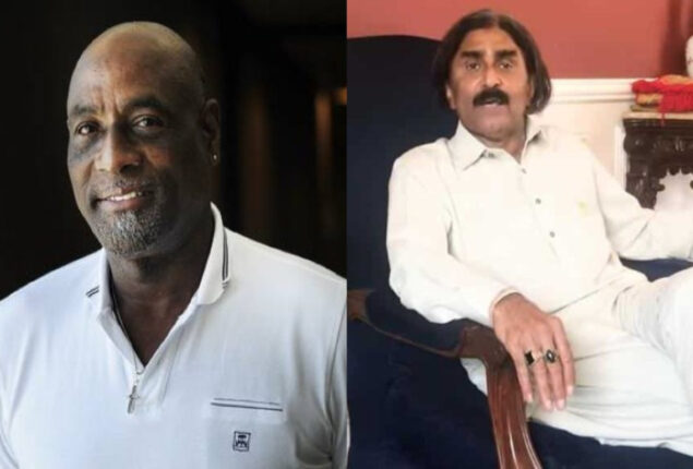 Vivian Richards with Javed Miandad: PCB reunites duo legend