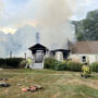 Three firefighters wounded in house fire in Merrimac