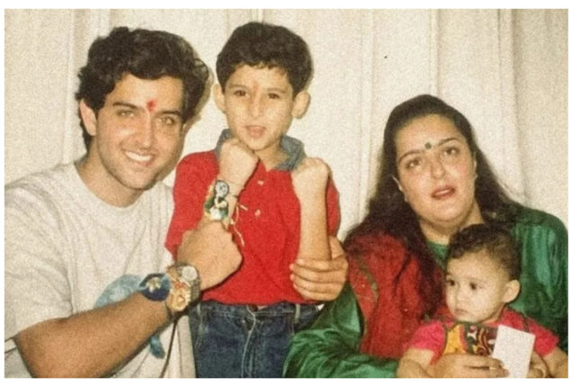Hrithik Roshan recreates Raksha Bandhan 1996 pic