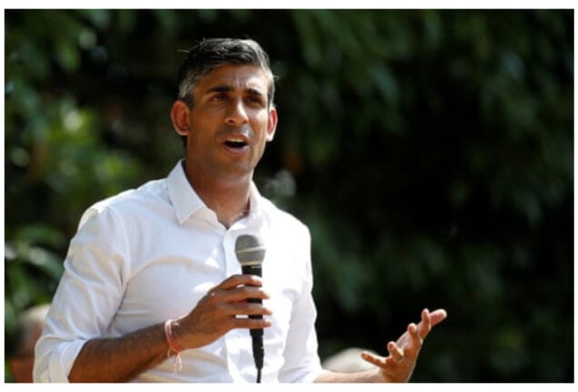 Rishi Sunak says, “I took money from poor urban centers.”