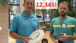 Watch: Idaho man throw catch disc 12,345 times in a row for world record