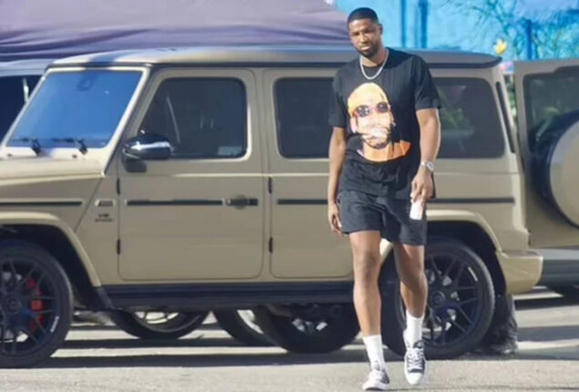 Tristan Thompson cut casual figure first time since his baby boy’s birth