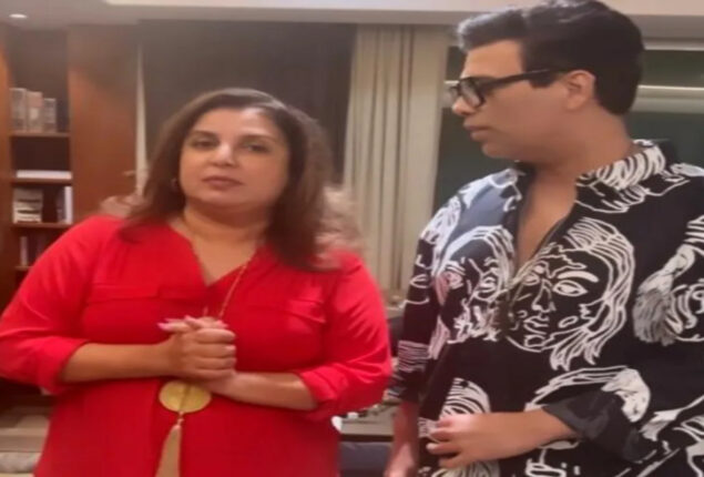 Karan Johar makes fun of Farah Khan, she calls him multifaced