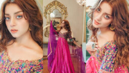 Alizeh Shah radiates glamour in multi-colored outfit, pictures