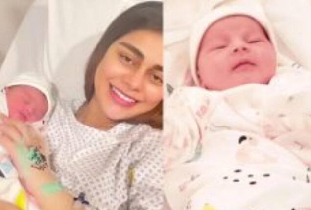 Sadaf Kanwal’s glimpses with her new born baby goes viral 