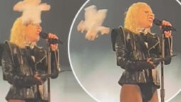 Lady Gaga is absolute professional as she continues concert despite teddy being thrown at her