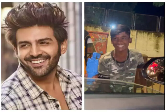 Video: While driving Kartik Aaryan had a nice meeting with little fan