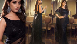 Sajal Aly leaves fans awestruck in gorgeous black saree