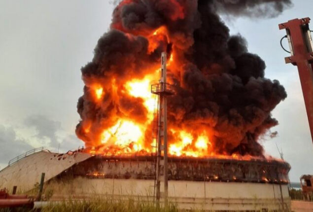 67 injured in Cuba fuel depot fire, official confirms