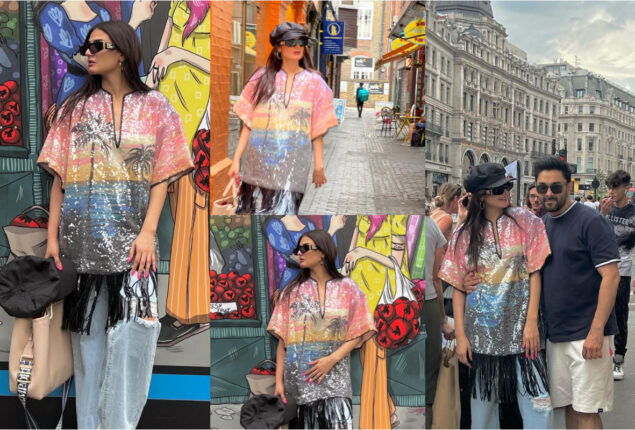 Hira Mani throwing some glitter and sass with Salman Sheikh in London