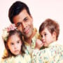 Karan Johar shared a video of his twins with the tri-colored flag