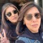 Riddhima Kapoor Sahni and Neetu Kapoor in black
